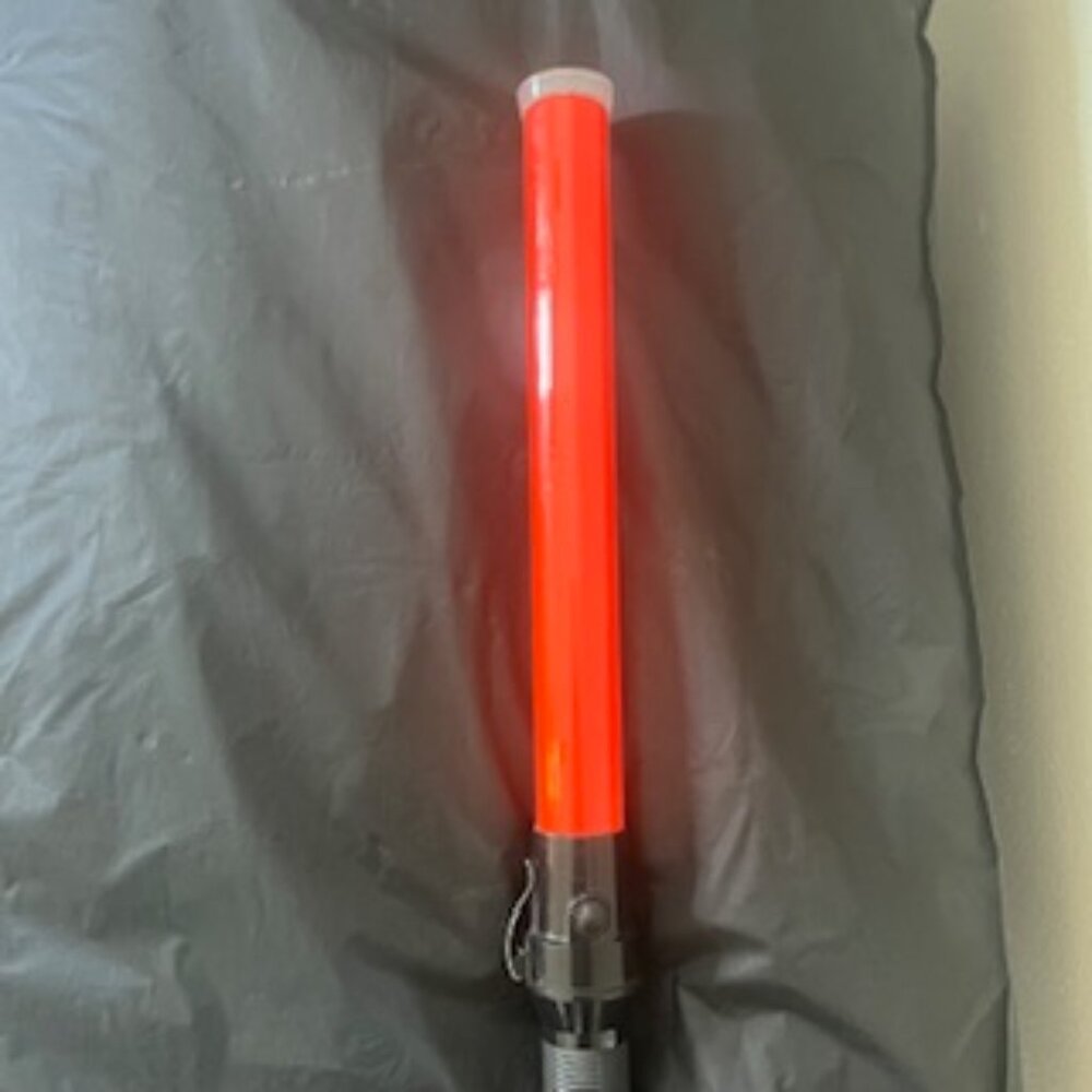 Traffic Safety Wand Red Flashlight Control Baton 21” Long 3 Light Modes‎ - Picture 8 of 10